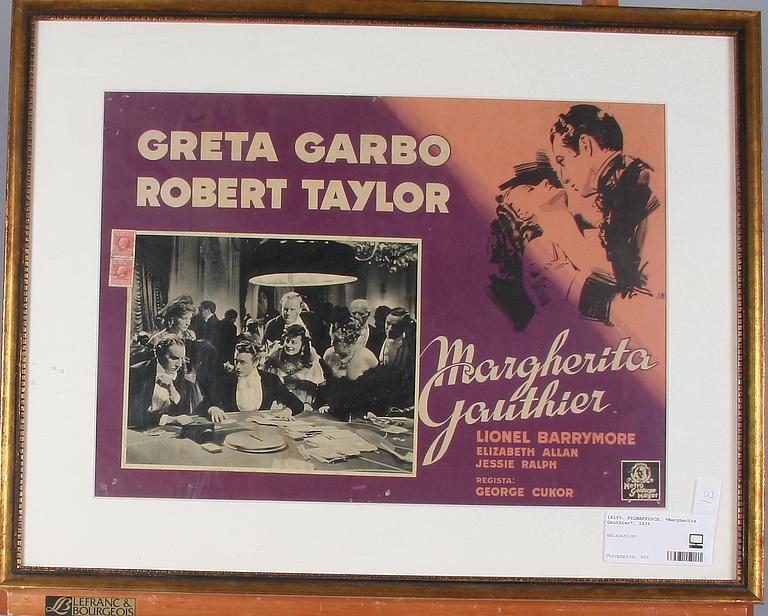 FILMAFFISCH, "Margherita Gauthier", 1936.