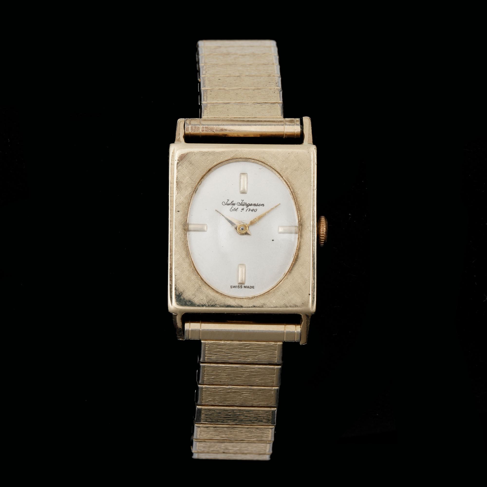 ARMBANDSUR, bl.a 14k guld, Jules Jürgensen, Danmark.