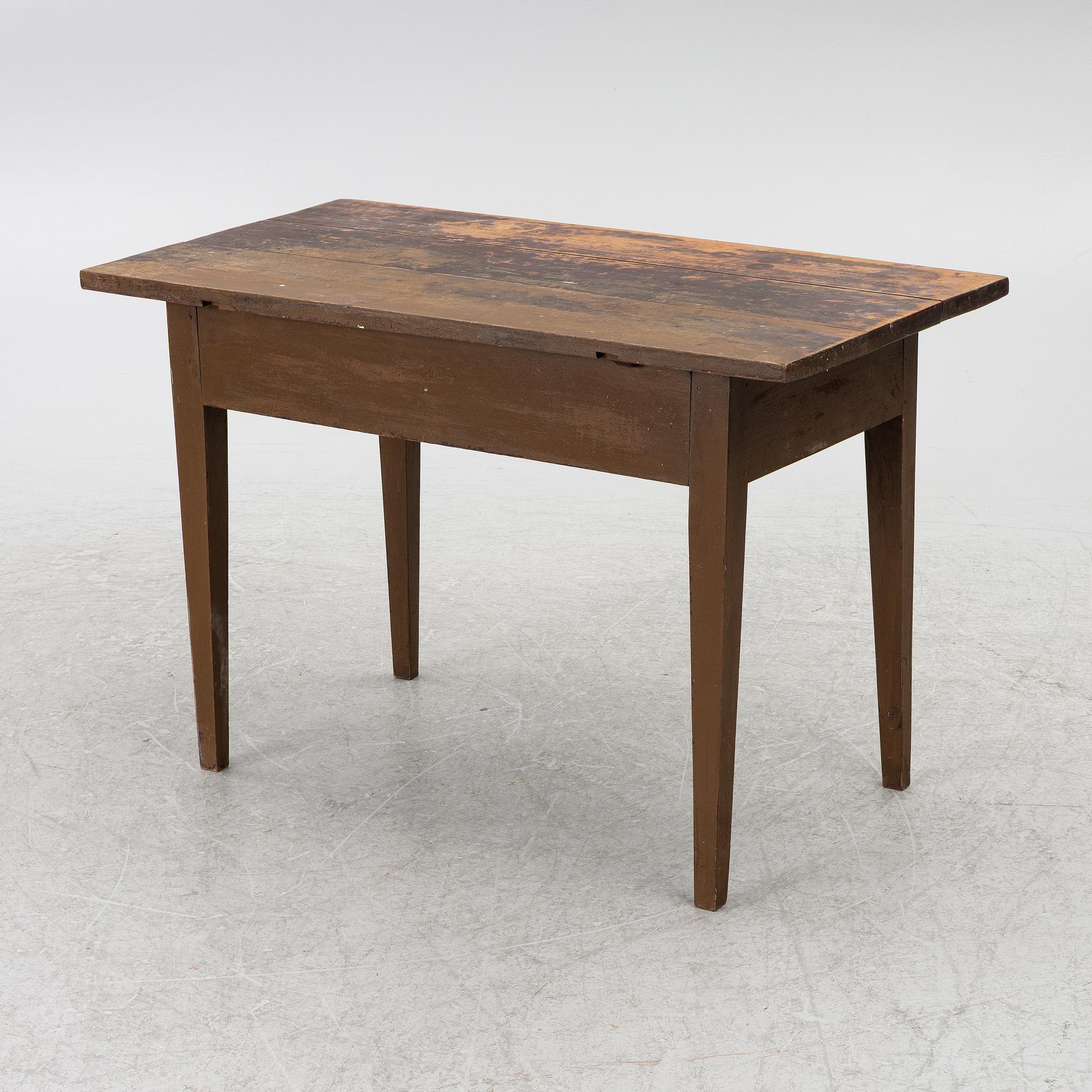 Table, folk art, 19th century.