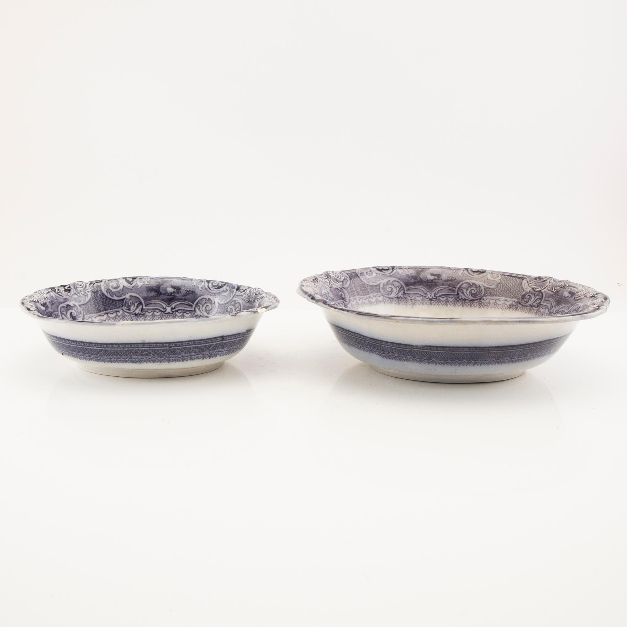 Servis 89 dlr earthenware "Lorraine" S&Co around 1900.