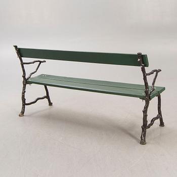 A Bolinder's verkstäders cast iron garden sofa, Stockholm, around 1900.