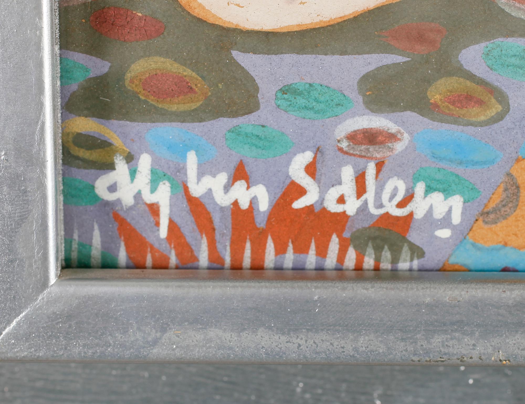 ALY BEN SALEM, gouache på papper, signerad.