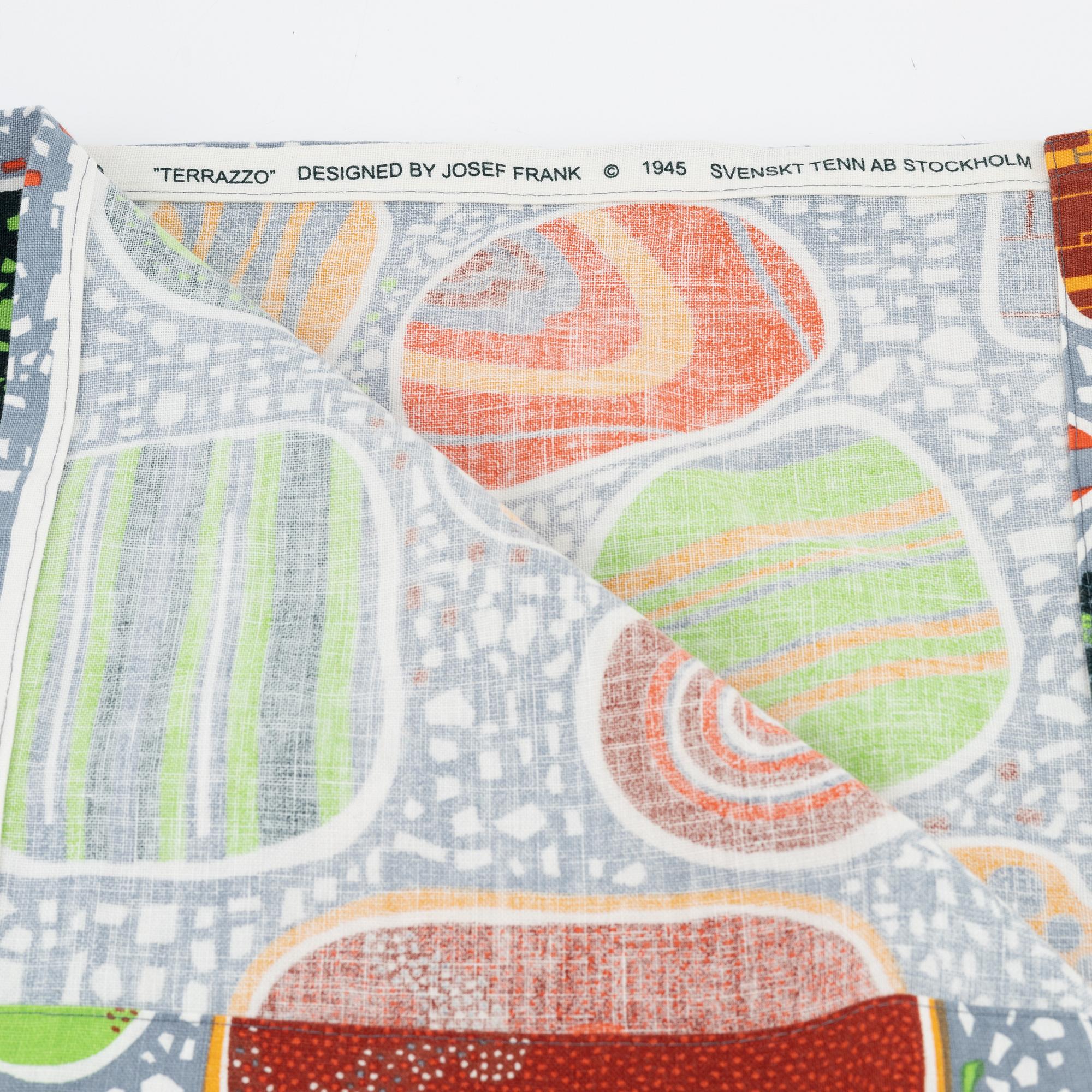Josef Frank, two linen curtains, 'Terrazzo',  Svenskt Tenn.