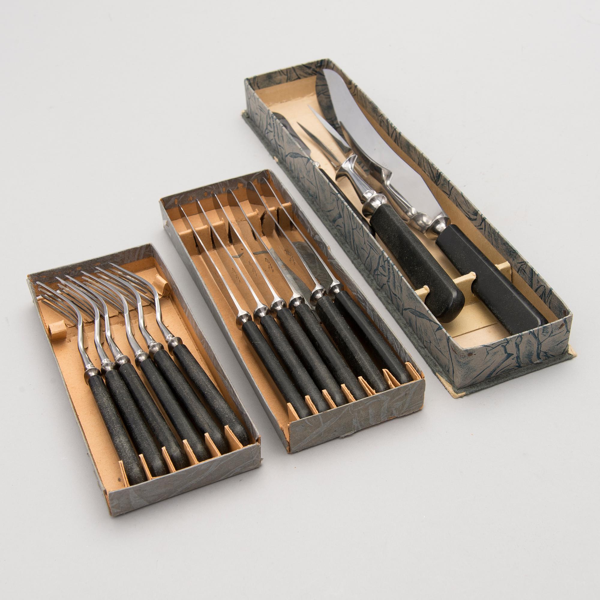 BESTICK, 15 delar, Fiskars, Finland 1920-30-tal.