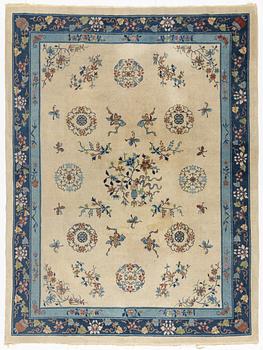 A Chinese semi-antique carpet, 357 x 270.