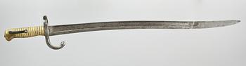 BAJONETTER, ett par, metall, 1800-tal.