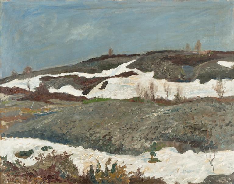 Gustaf Carlström, olja på duk, signerad och daterad 1937.