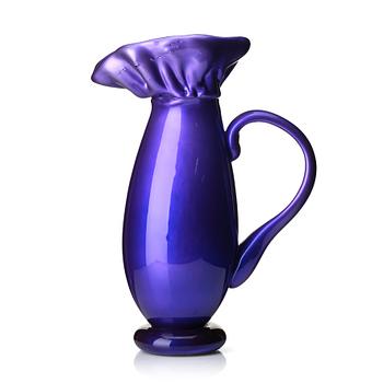 Fredrik Nielsen, a glass sculpture, 'Purple Pitcher', The Glass Factory, Boda, Sweden, 2009.