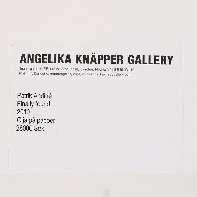 Patrik Andiné, "Äntligen funnen".