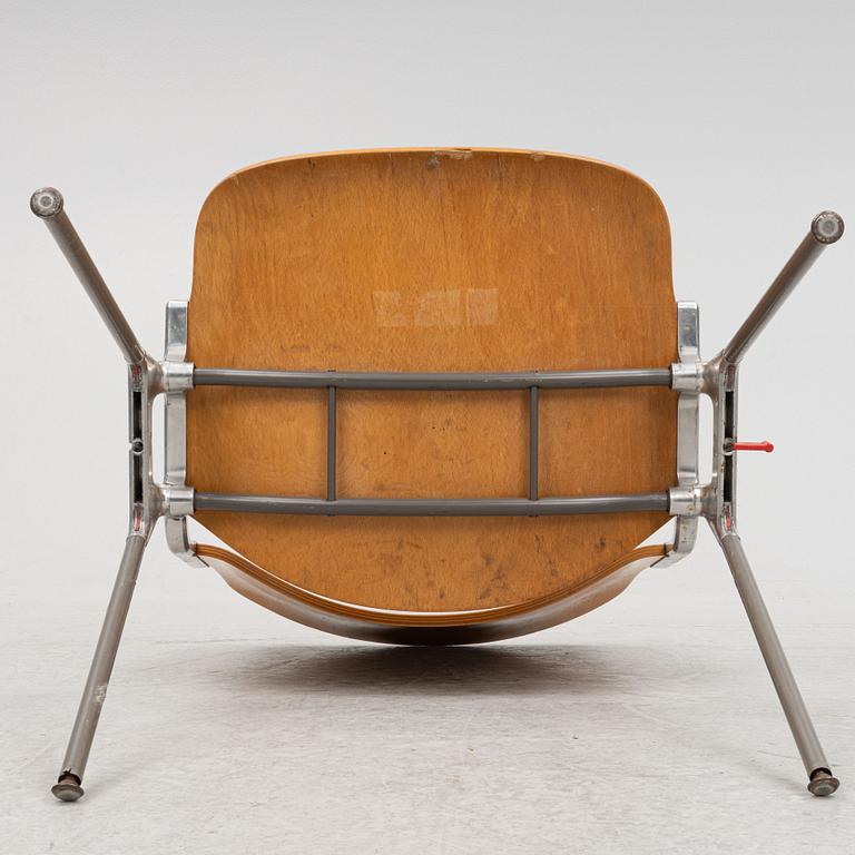 Giancarlo Piretti, four chairs, Castelli, Italy.