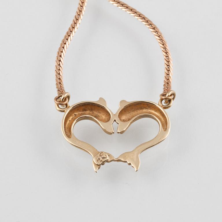 COLLIER, 14K guld. Vikt 6,5 gram.