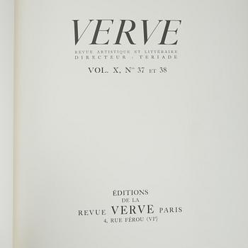 MARC CHAGALL, BOK, "Dessins pour la bible", Marc Chagall. Verve vol X, NO 37-38, 1960.