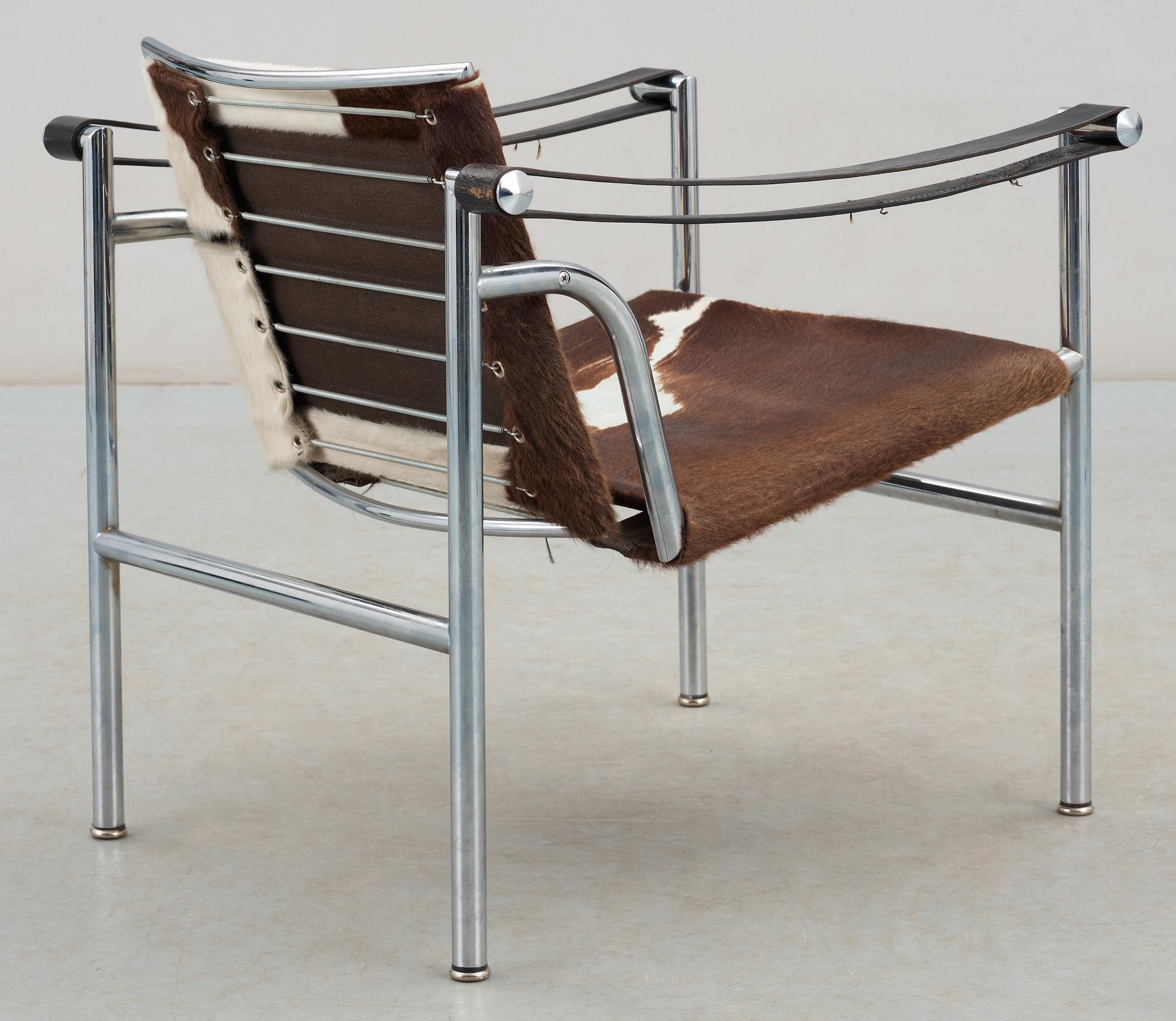 LE CORBUSIER, PIERRE JEANNERET & CHARLOTTE PERRIAND, karmstol, "LC-1", Cassina, Italien.