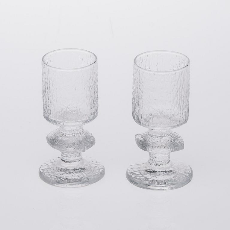 PARTI GLAS, 8 delar, "Senaattori", Timo Sarpaneva, Iittala.
