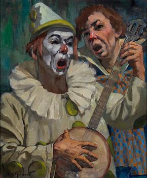 PHILIPPE DE ROUGEMONT, oil on canvas, signed.