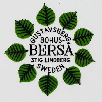 Stig Lindberg, a 77 pieces bone china and stoneware service, "Berså", Gustavsberg.