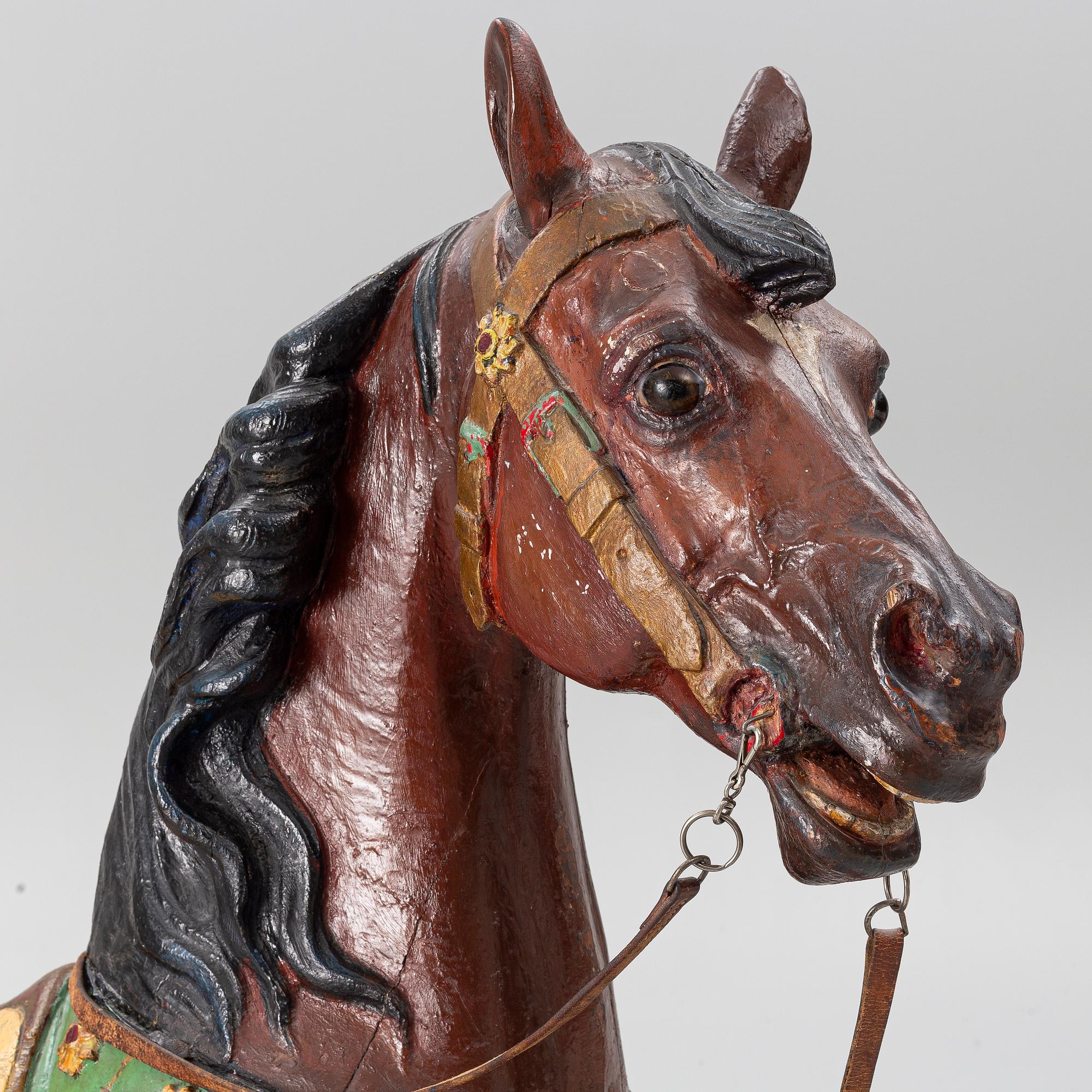 Carousel horse, France, circa 1900.
