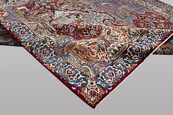 A carpet, Kashmar, ca 383 x 292 cm.