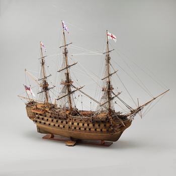 A 20th century miniature ship.