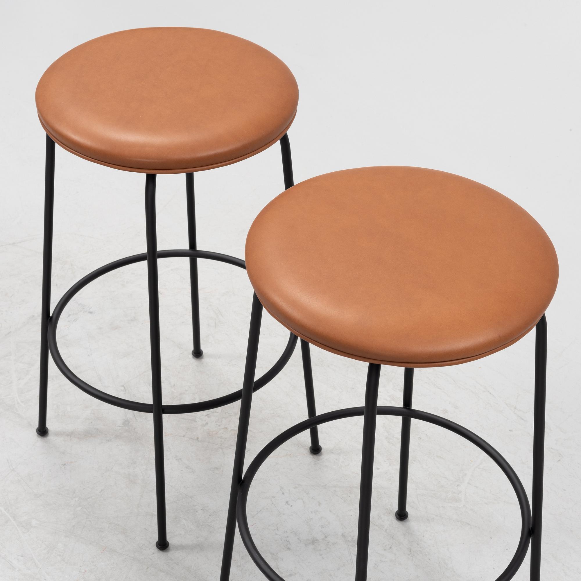 A pair of 'Afterroom Bar Stools' from Menu.