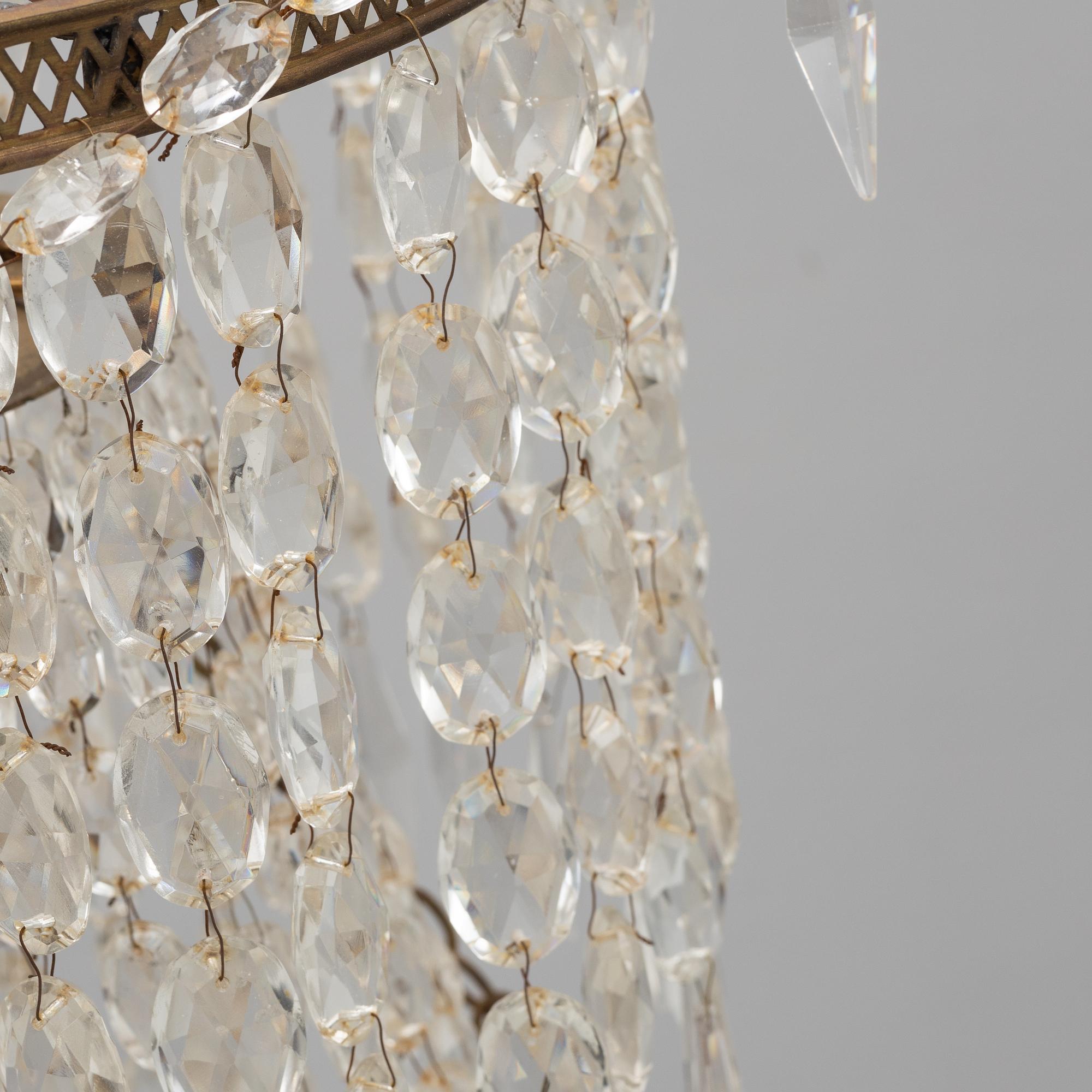 A Gustavian style chandelier, 20th Century.