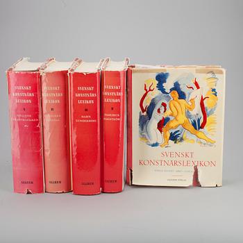 BOKVERK, volym I-V, "Svenskt Konstnärslexikon", Allhems Förlag, Malmö, 1952-67.
