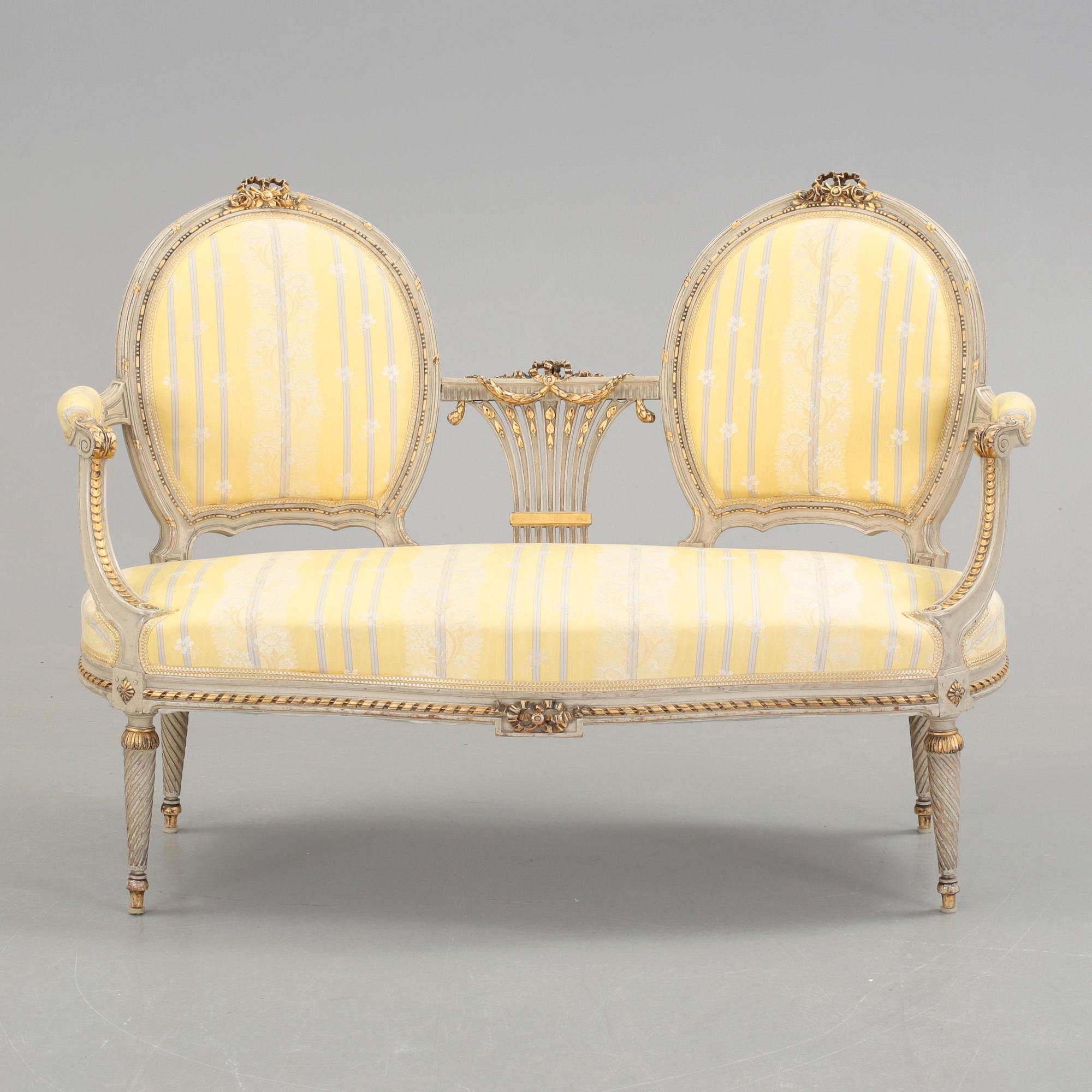 SOFFA, gustaviansk stil, 1900-tal.