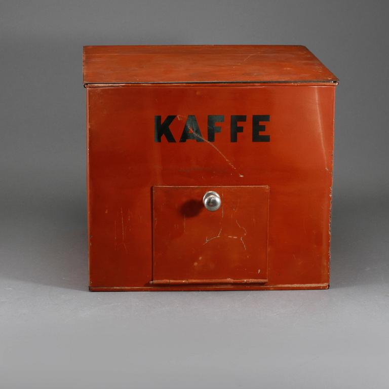 KAFFEBOX, plåt, 1900-talets första hälft.