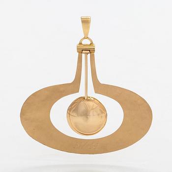 Tapio Wirkkala, riipus, "Päärynä", 18K kultaa.