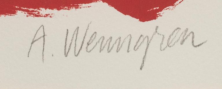 ANDERS WENNGREN, a signed and numbered lithograph.