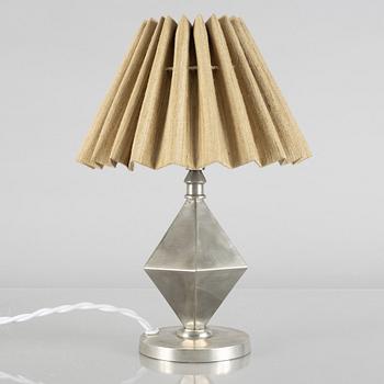 Guldsmedsaktiebolaget, a pewter table lamp, Sweden 1931.