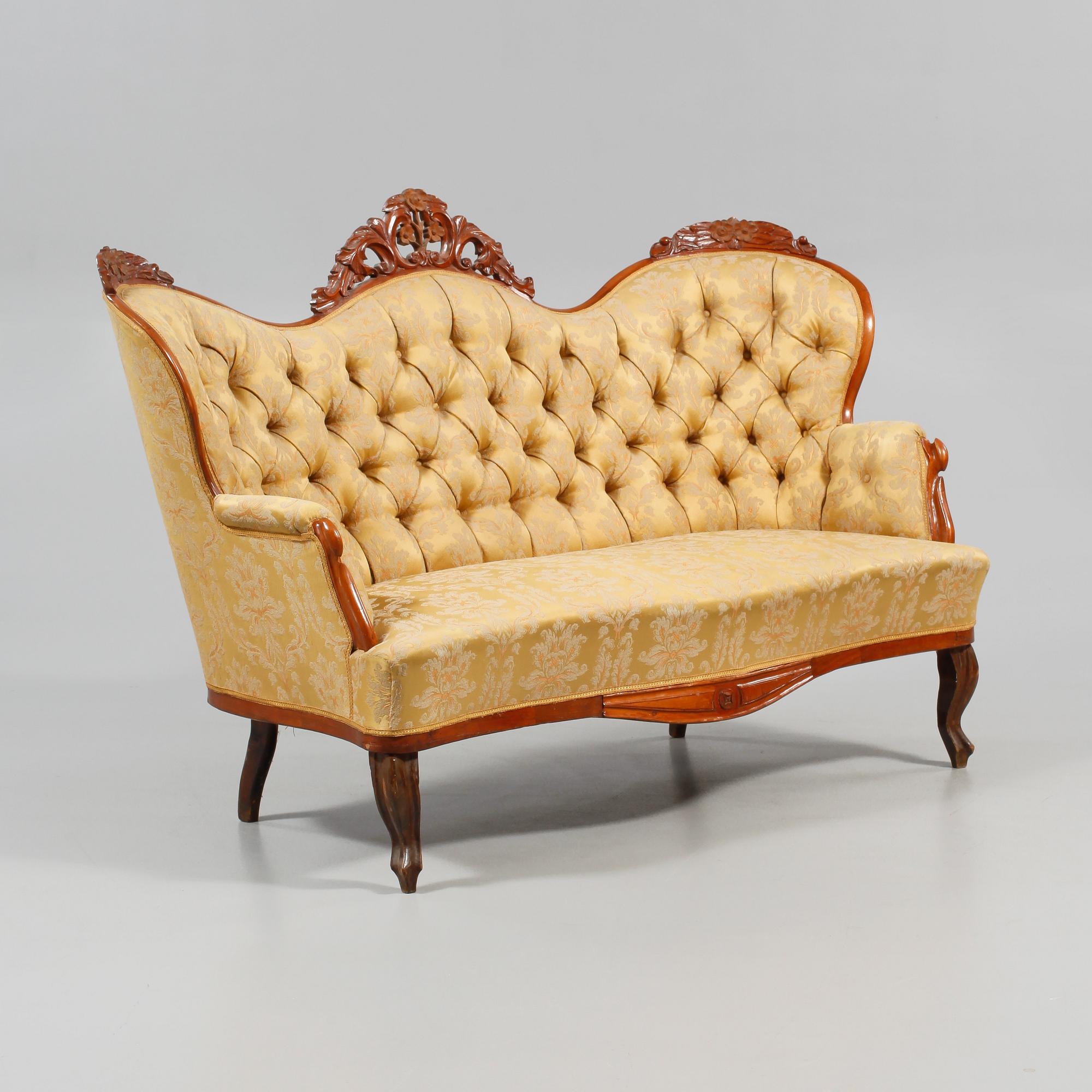 SOFFA, nyrokoko, 1800-tal.