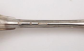 MATBESTICK, 27 delar, nysilver, Christofle, Paris tidigt 1900-tal.