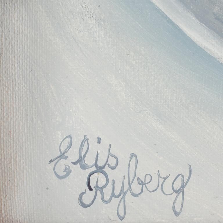 ELIS RYBERG, olja på duk. Sign.