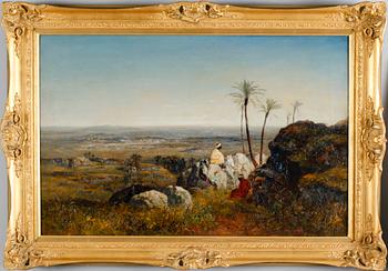 Benjamin Constant In the manner of the artist, "Chabs on the lookout, distant view of the Sahara".