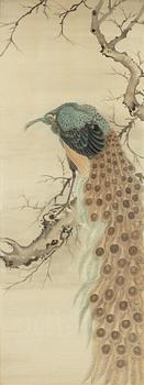 A Chinese silk painting, unknown artist, 20th century.