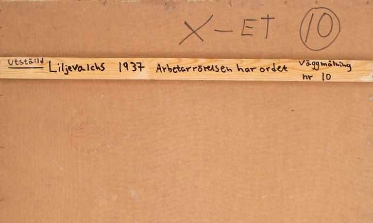 SVEN X:ET ERIXSON, olja på pannå.