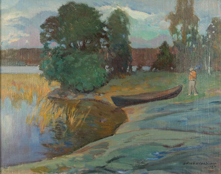 Väinö Hämäläinen, öljy kankaalle, signeerattu ja päivätty 1927.