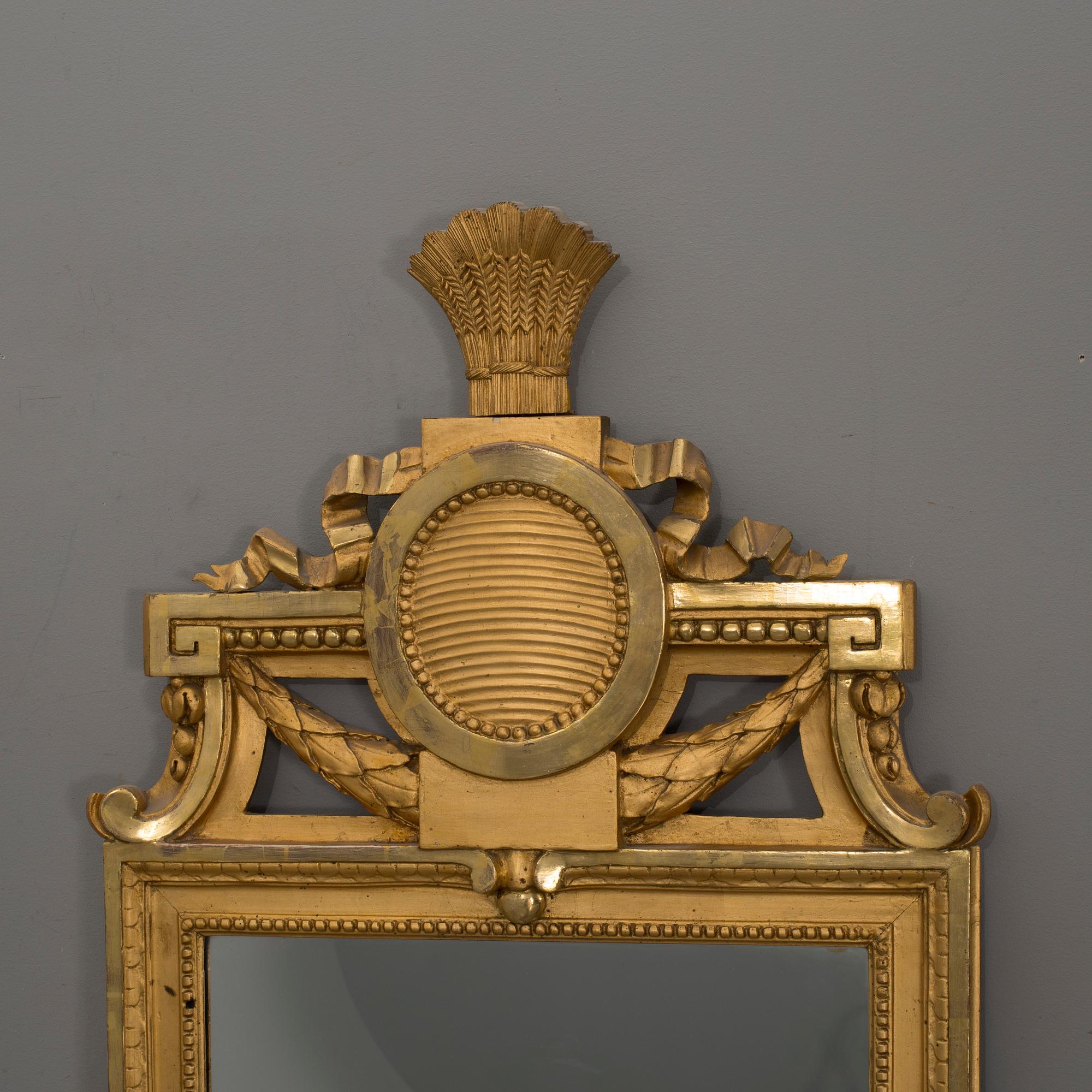 SPEGEL, av Johan Åkerblad (mästare i Stockholm 1758-1799), gustaviansk.