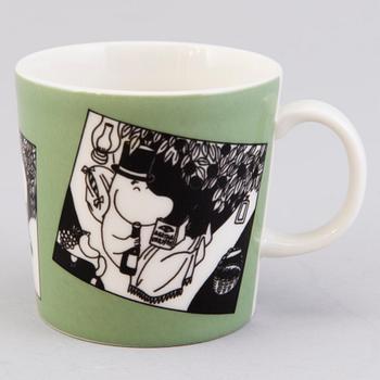 MOOMIN-MUG, porcelain, 'Mug green', Arabia Finland 1990-199.