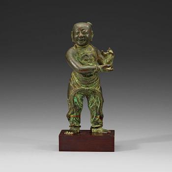 A bronze figurine. Ming dynasty (1368-1644).