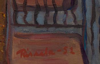 KAAPO RISSALA, öljy kankaalle, sign. ja päiv. -52, Barcelona.