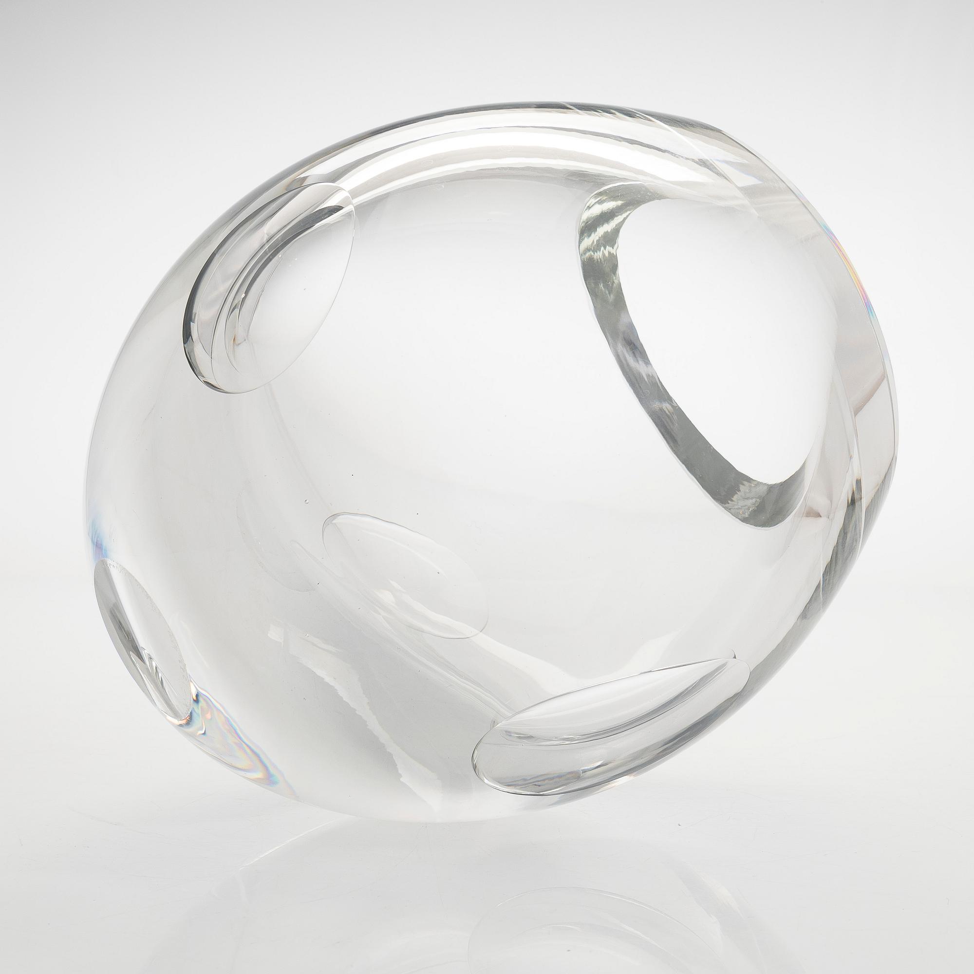 Timo Sarpaneva, glasskulptur, "Claritas", signerad Timo Sarpaneva Iittala 1984 68C.