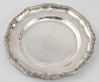 PARTI SILVER, 15 delar, 1800/1900-tal. Vikt 850 g.