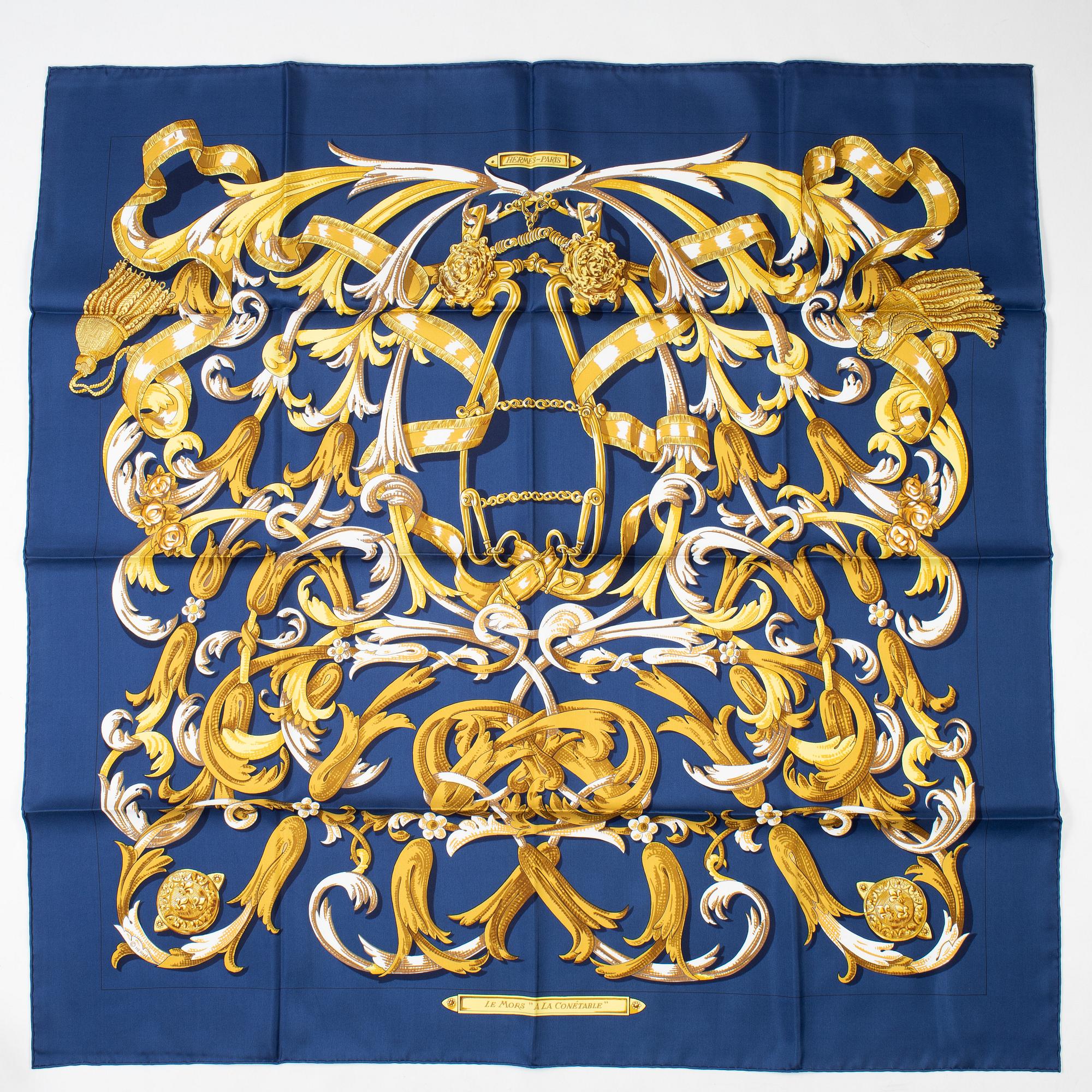Hermès, scarf, "Le Mors A La Conétable".