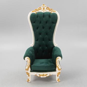Fåtölj, Louis XV-stil, samtida.
