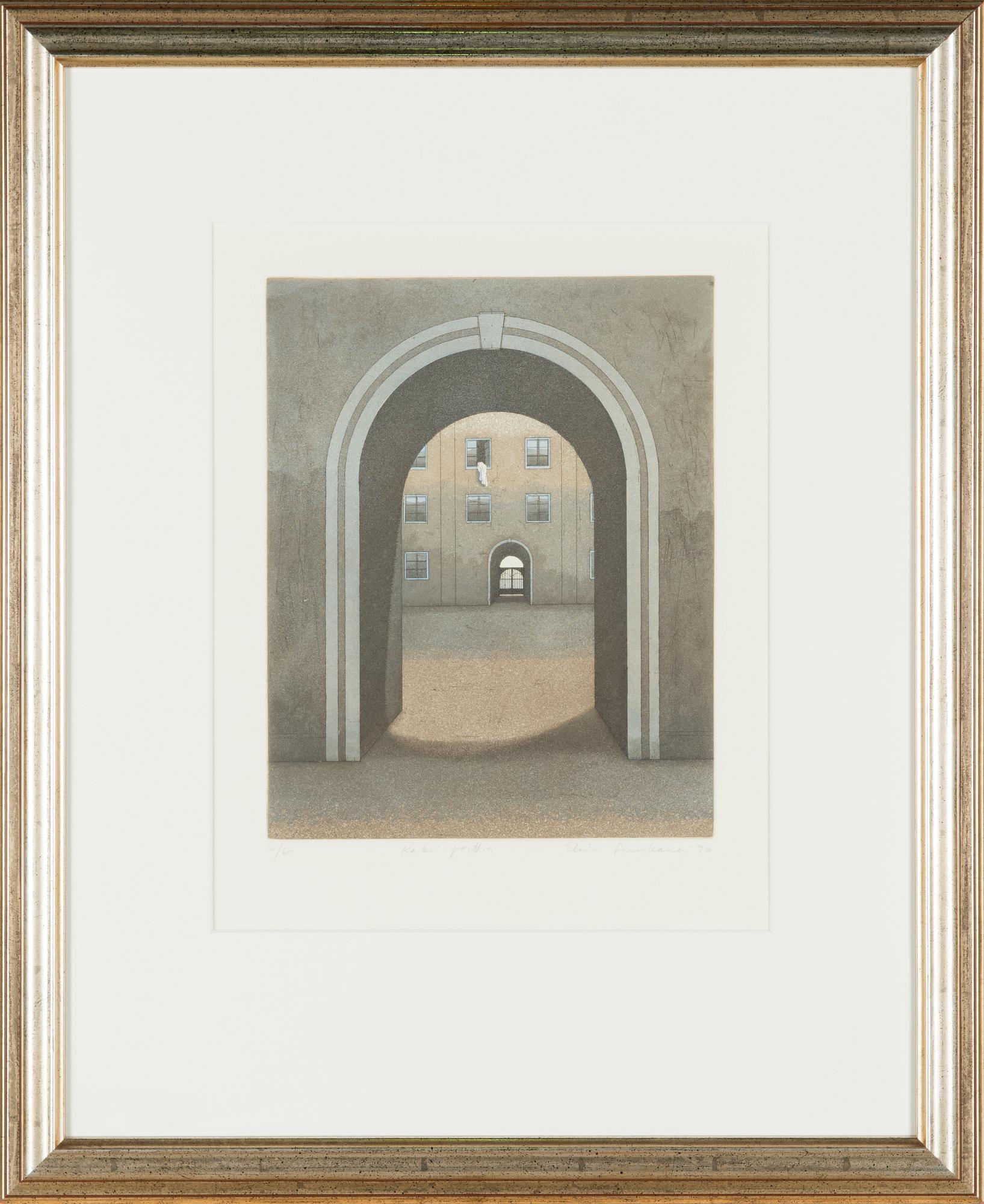 Elina Luukanen, etching and aquatint, signed and dated -96, numbered 12/60.