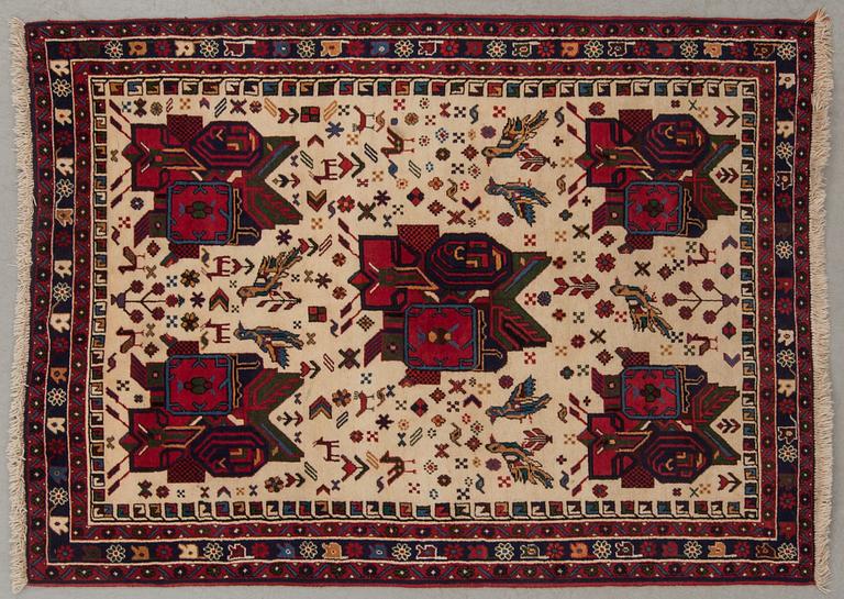 MATTA, old, Afshar, figural, ca 180 x 131 cm.