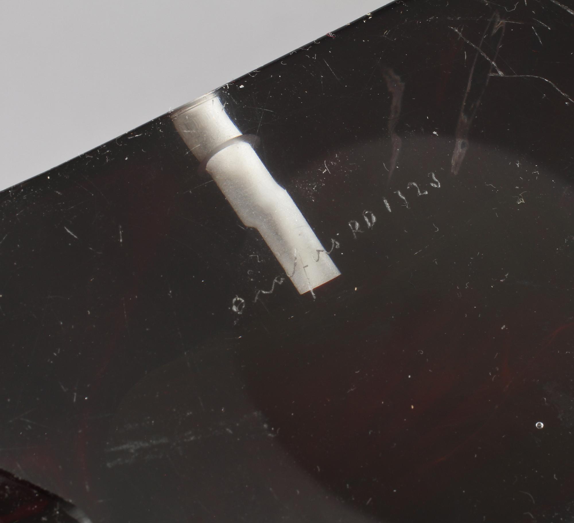 BORDSLAMPOR, 3 st, Carl Fagerlund, Orrefors, 1900-talets andra hälft.