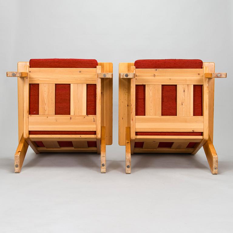 A pair of 1970s armchairs by Oulanka Oy Huonekaluteollisuus.